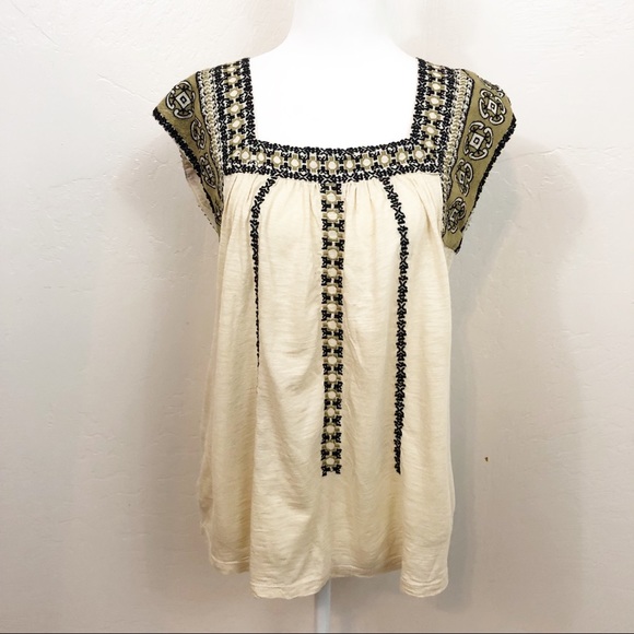 Lucky Brand Tops - Lucky Brand embroidered sleeveless blouse